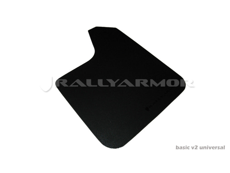 Rally Armor - Black Mud Flap/Black Logo - MF12-BAS-BLK