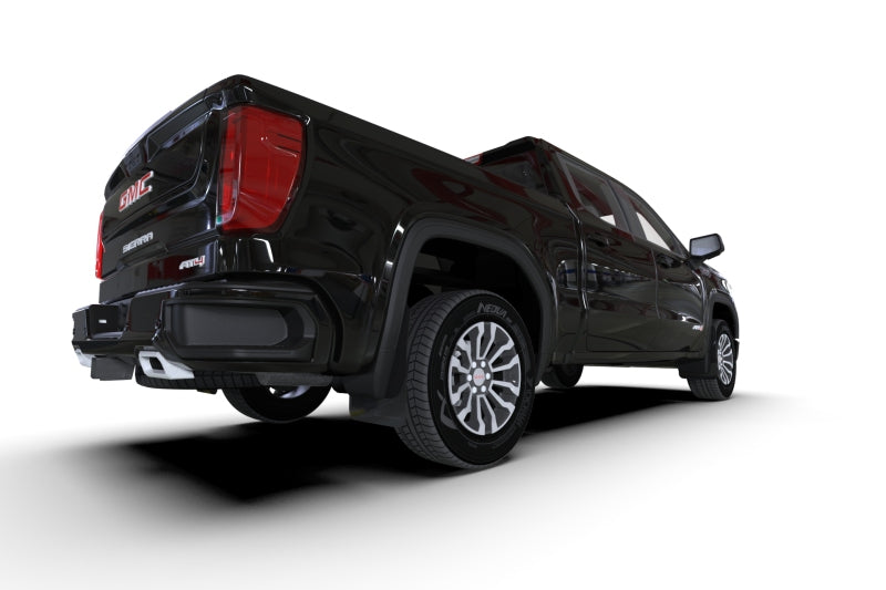 Rally Armor - Rally Armor 19-24 GMC Sierra 1500 AT4 Black UR Mud Flap w/ Red Logo - MF100-UR-BLK-RD