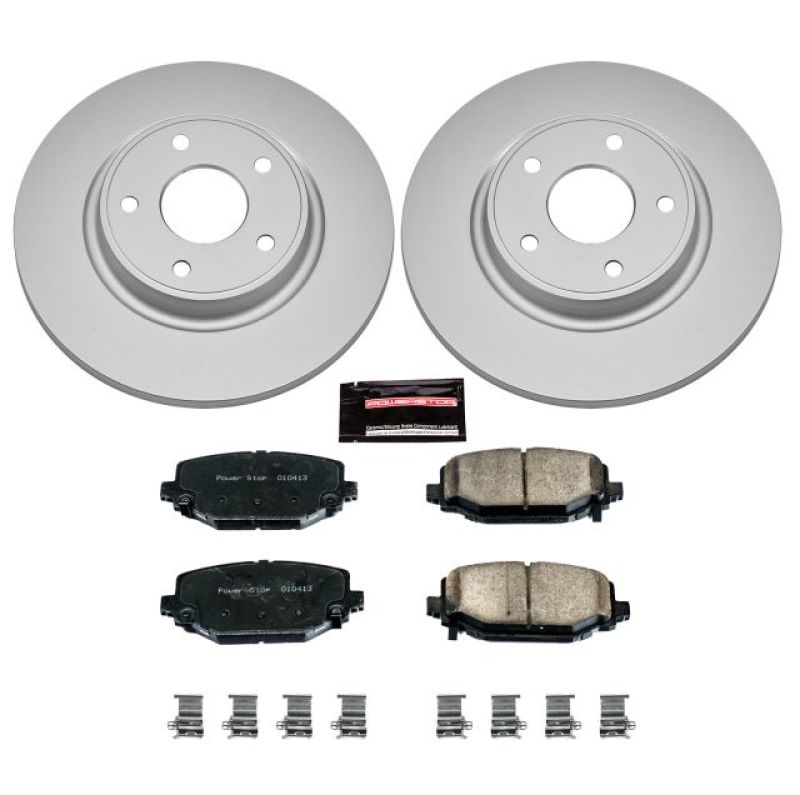 PowerStop - Power Stop 12-16 Chrysler Town & Country Rear Z17 Evolution Geomet Coated Brake Kit - CRK5961