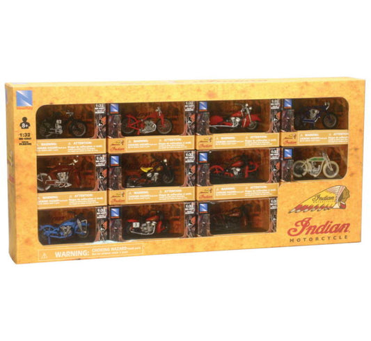 New Ray Toys - New Ray Toys Indian Bike Collection Set - 11 pieces - SS-06065