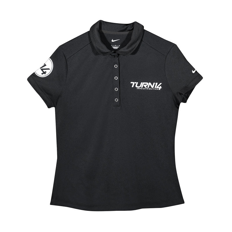 Turn 14 Distribution - Turn 14 Distribution Womens Black Dri-FIT Polo - Large (T14 Staff Purchase Only) - 9123