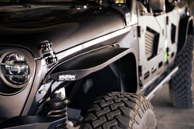 DV8 Offroad - DV8 Offroad 18-23 Jeep Wrangler JL Slim Fender Flares - FDJL-07