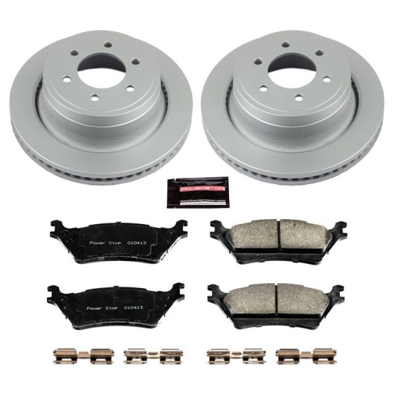 PowerStop - Power Stop 12-18 Ford F-150 Rear Z17 Evolution Geomet Coated Brake Kit - CRK6271