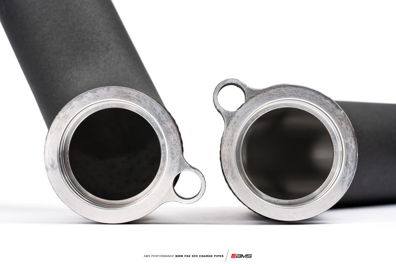 AMS - AMS Performance 15-18 BMW M3 / 15-20 BMW M4 w/ S55 3.0L Turbo Engine Charge Pipes - AMS.39.09.0001-1