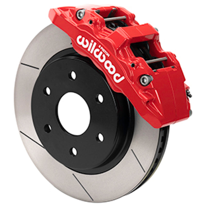 Wilwood - Wilwood 2021 Ford F-150 Raptor Aero6-DM Front Brake Kit - Slotted - Red - 140-17000-R