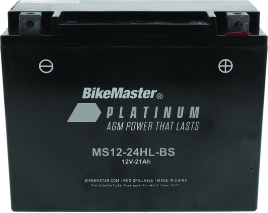 BikeMaster - BikeMaster AGM Battery - MS12-24HL-BS - 780765