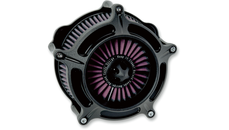 Roland Sands Design - Roland Sands Design Turbine Air Cleaner - Black Ops - 0206-2039-SMB