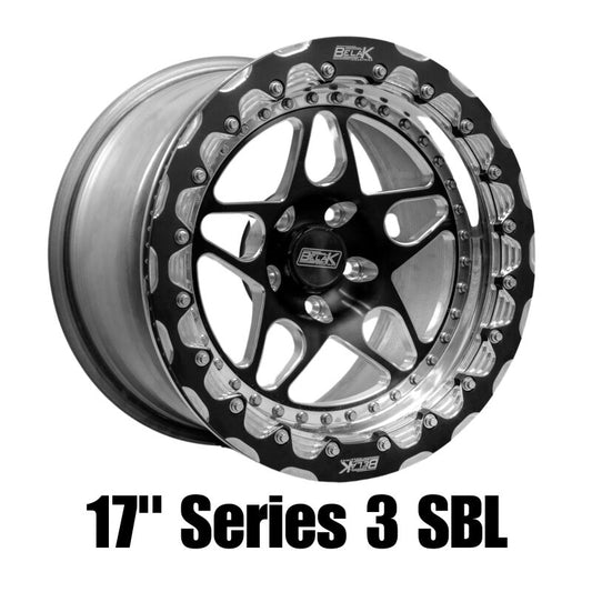 Belak Wheels - Belak 17x4.5 / 2.25 BS / 5x114.3 BP / Series 3 Wheel - Monoblock (Req Spacer/Extended Studs) - 17045114S32BS-1PC