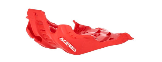 Acerbis - Acerbis 20-23 Beta RR 2T 250/300/ RR 2T RC 250/300 Skid Plate Large - Red - 2801950004