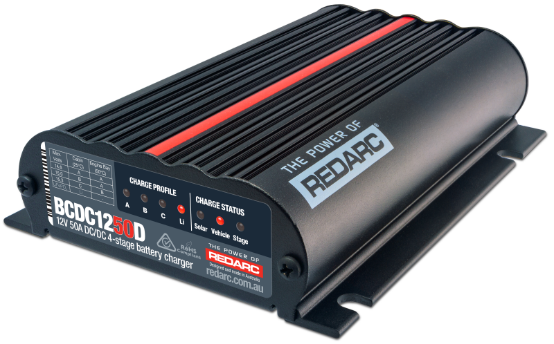 REDARC - REDARC DC/DC 4-Stage In-Vehicle Battery Charger - 12V 50A - BCDC1250D