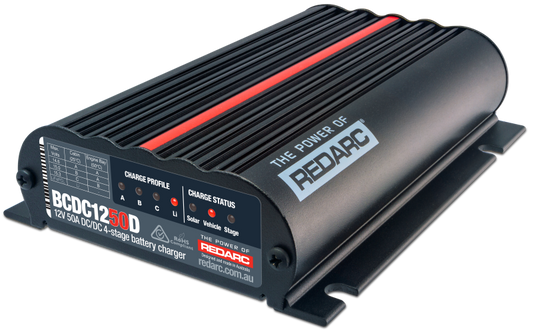 REDARC - REDARC DC/DC 4-Stage In-Vehicle Battery Charger - 12V 50A - BCDC1250D