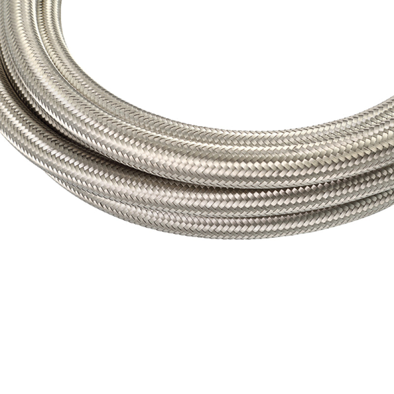 Mishimoto - Mishimoto 10Ft Stainless Steel Braided Hose w/ -6AN Fittings - Stainless - MMSBH-06120-CS