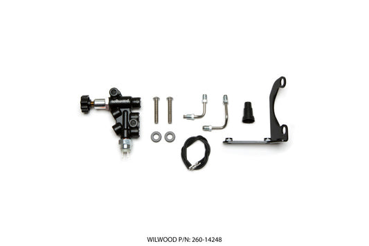 Wilwood - Wilwood Tandem Remote Master Cylinder Mounting Bracket L/H Kit w/ Prop Valve - 260-14248 - MST Motorsports