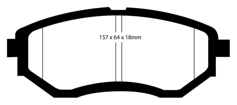 EBC Brakes - High friction front sport and race pad where longevity and performance is a must - DP51583NDX - MST Motorsports