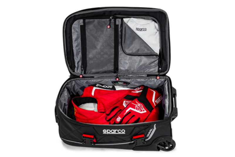 SPARCO - Sparco Bag Travel BLK/RED - 016438NRRS - MST Motorsports