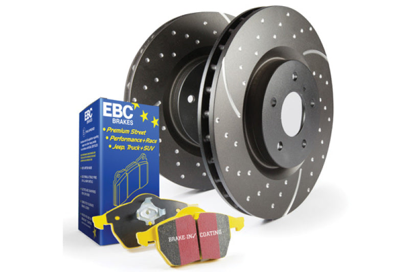 EBC Brakes - Yellowstuff pads are high friction coefficient spirited street pads. - S5KF1393 - MST Motorsports