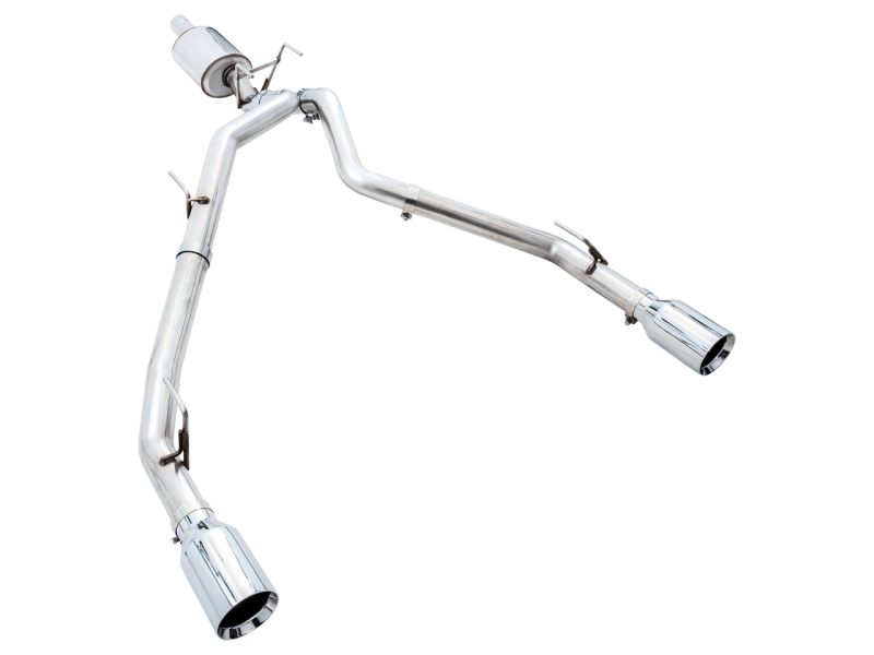 AWE Tuning - AWE Tuning 09-18 RAM 1500 5.7L (w/Cutouts) 0FG Dual Rear Exit Cat-Back Exhaust - Chrome Silver Tips - 3015-32002 - MST Motorsports