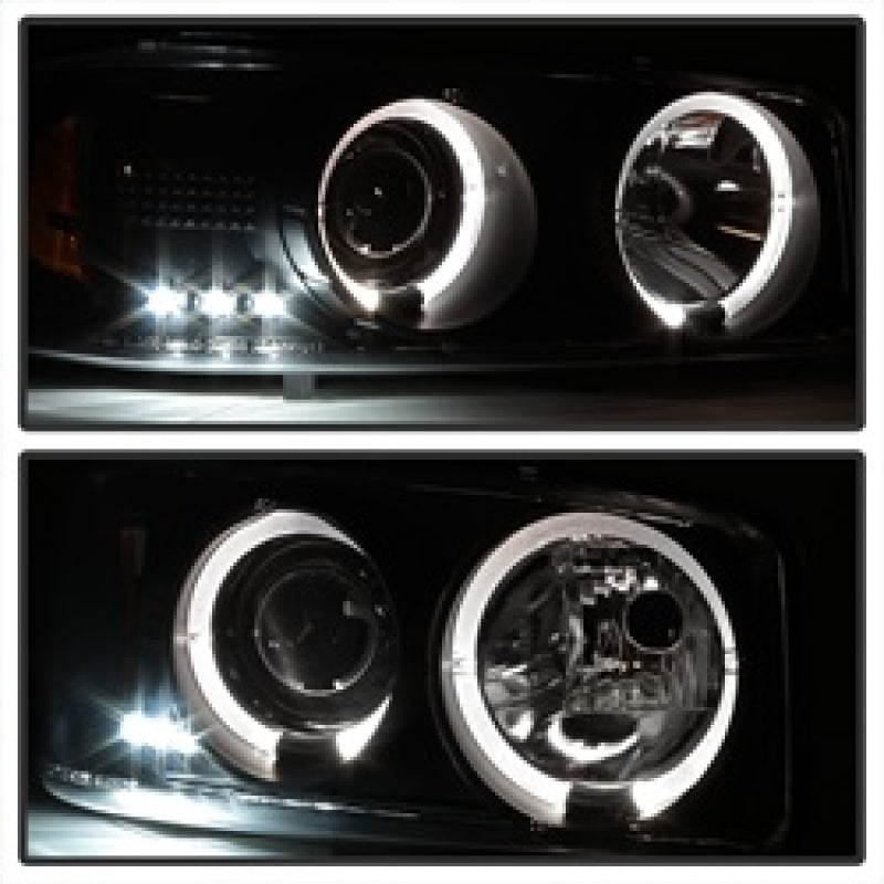 Spyder Auto - Projector Headlights - LED Halo - LED - Black - - 5009357 - MST Motorsports