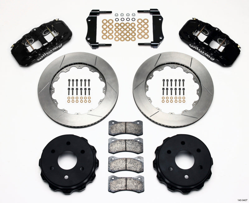 Wilwood - Wilwood AERO4 RearTruck Kit 14.25in 1999-2010 GM 1500-SUV 1 Piston OE Caliper - 140-9407 - MST Motorsports