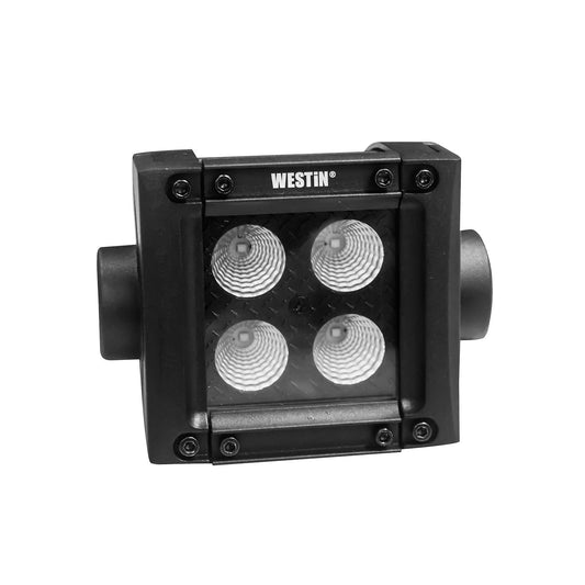 Westin - B-FORCE Double Row LED Light Bar; 2 inch Flood w/3W Cree; Black; - 09-12212-4F - MST Motorsports