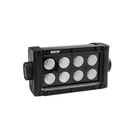 Westin - B-FORCE Double Row LED Light Bar; 4 inch Flood w/3W Cree; Black; - 09-12212-8F - MST Motorsports