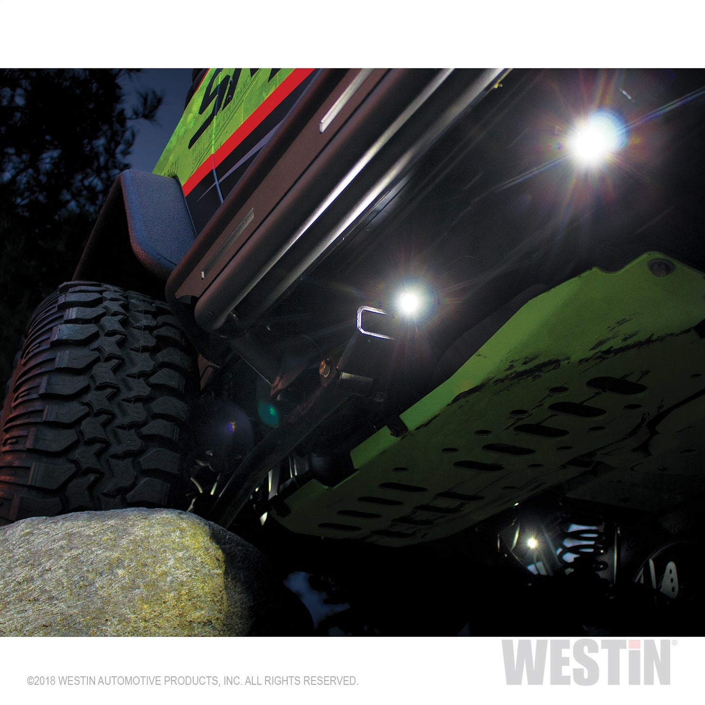 Westin - LED Rock Light Kit; Incl. 4 Lights; 14 ft. 9 in. Wiring Harness; Switch; - 09-80015 - MST Motorsports