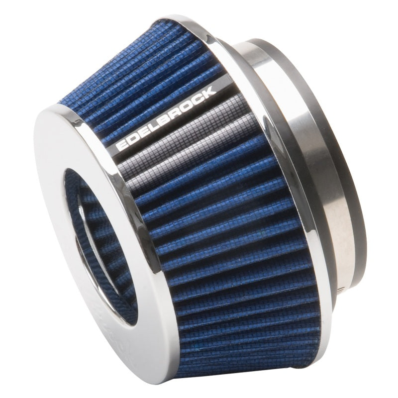 Edelbrock - Edelbrock Air Filter Pro-Flo Series Conical 3 7In Tall Blue/Chrome - 43613 - MST Motorsports