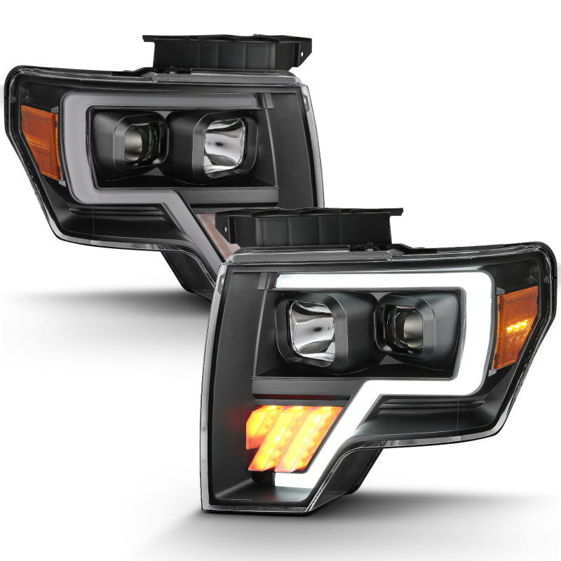 ANZO - Projector Headlights Plank Style Black Housing - 111445 - MST Motorsports