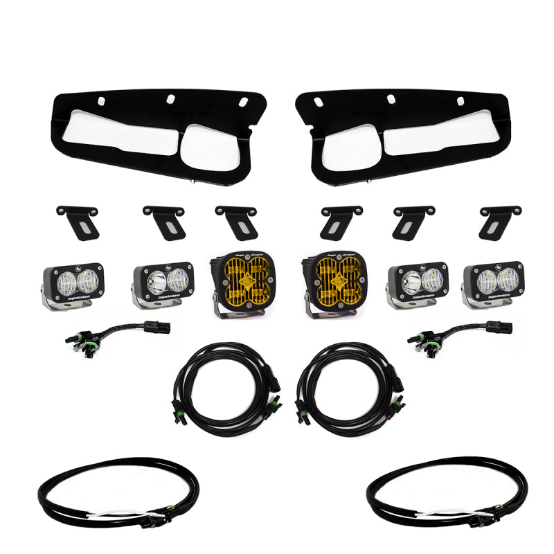 Baja Designs - Baja Designs 2021+ Ford Bronco Amber SAE Fog Pocket Kit w/Upfitter - 447762UP - MST Motorsports