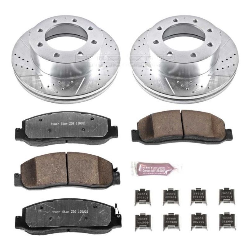 PowerStop - Power Stop 09-11 Ford F-250 Super Duty Front Z36 Truck & Tow Brake Kit - K5412-36 - MST Motorsports