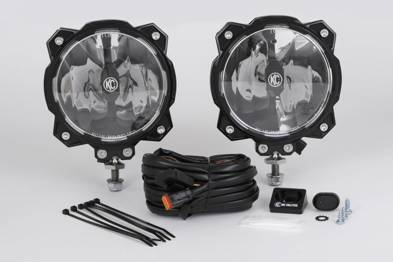 KC HiLiTES - Gravity LED Pro6 Single Pair Pack System Wide-40 Beam  91305 - 91305 - MST Motorsports