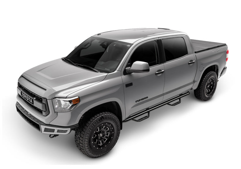 N-Fab - N-Fab Nerf Step 01-04 Toyota Tacoma Double Cab 5ft Bed - Gloss Black - W2W - 3in - T0277CC - MST Motorsports