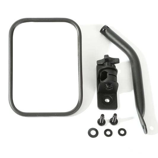 Rugged Ridge - Rugged Ridge 97-18 Jeep Wrangler Textured Black Rectangluar Quick Release Mirror Kit - 11025.18 - MST Motorsports