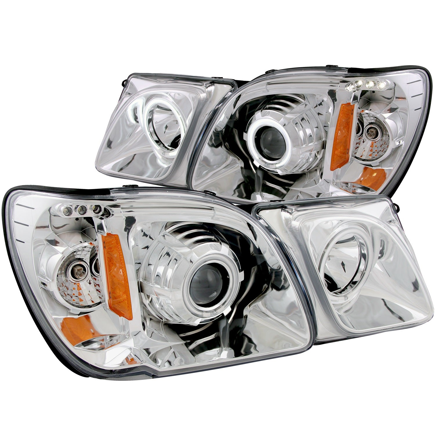 ANZO - Projector Headlight Set w/Halo - 111169 - MST Motorsports