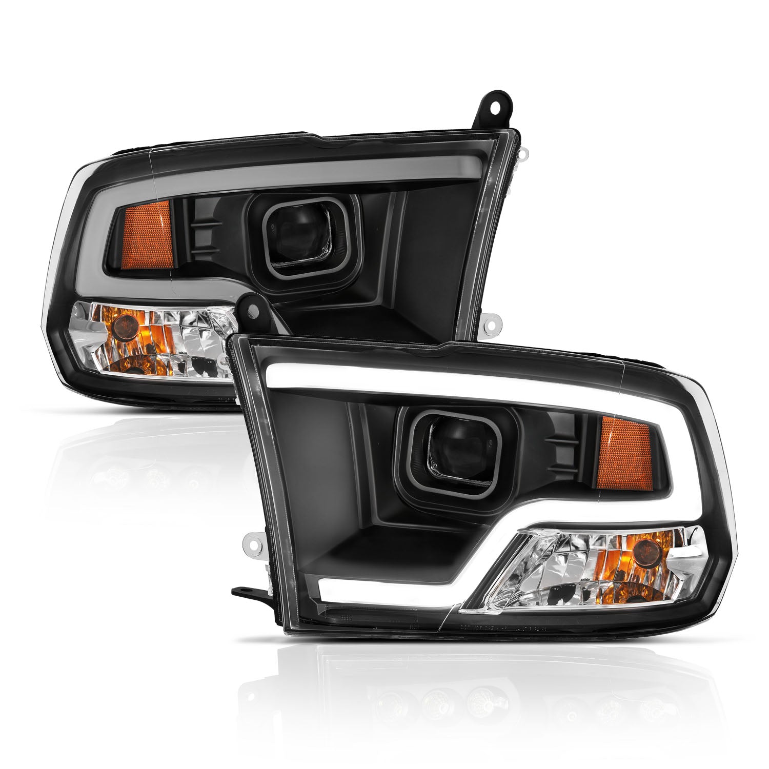 ANZO - Projector Headlights Plank Style Design Black - 111404 - MST Motorsports