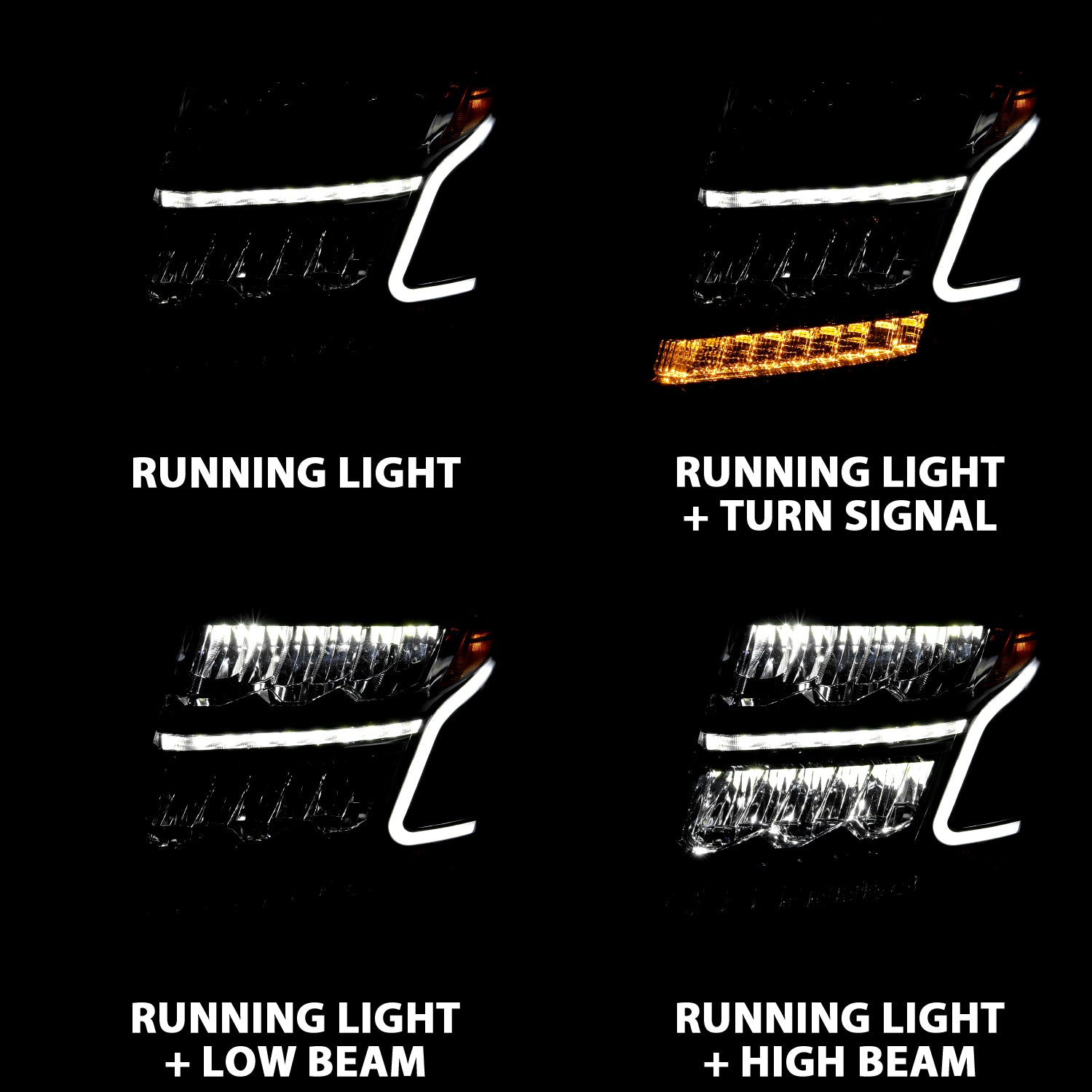 ANZO - LED Crystal Headlights - 111478 - MST Motorsports