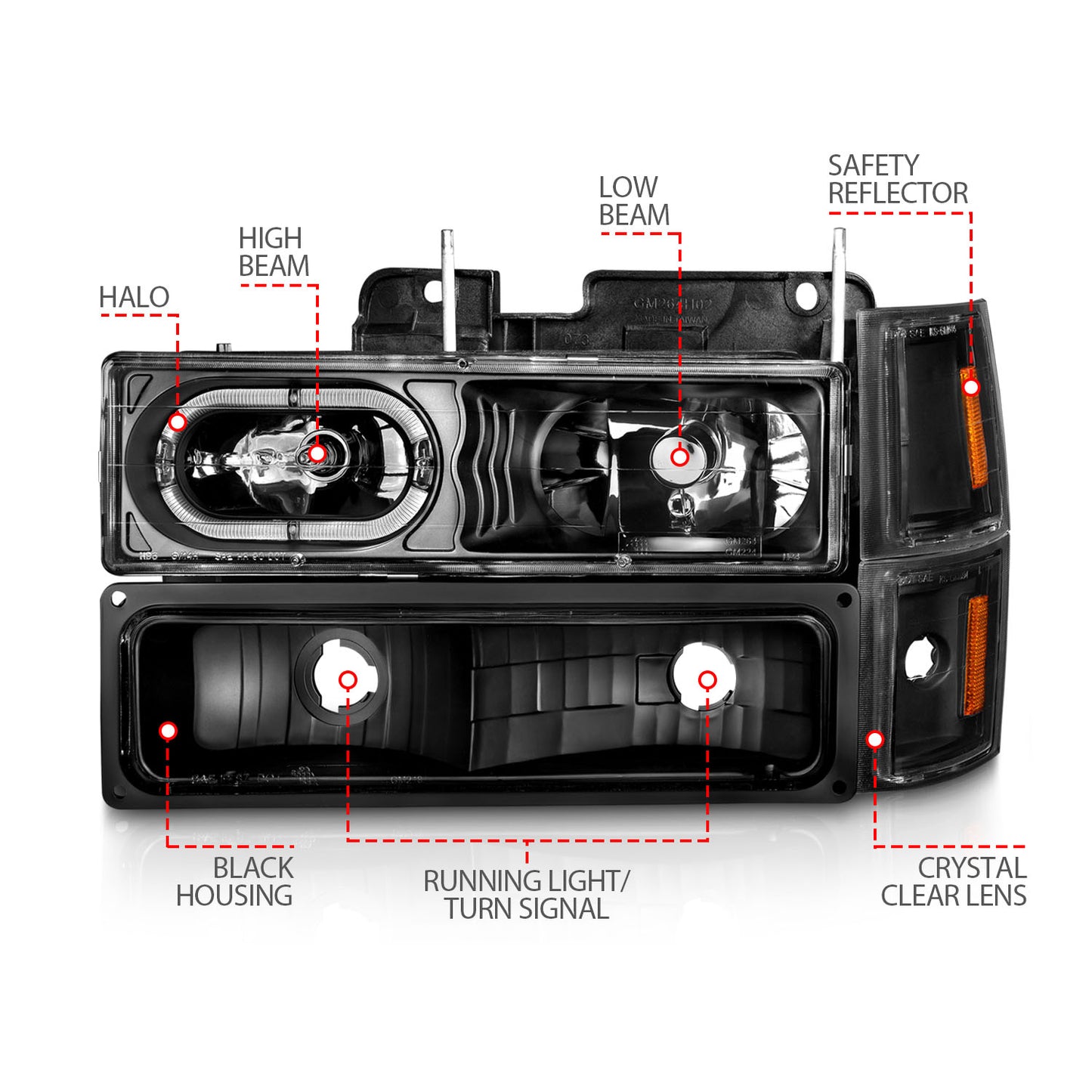 ANZO - Headlight Assembly - 111507 - MST Motorsports