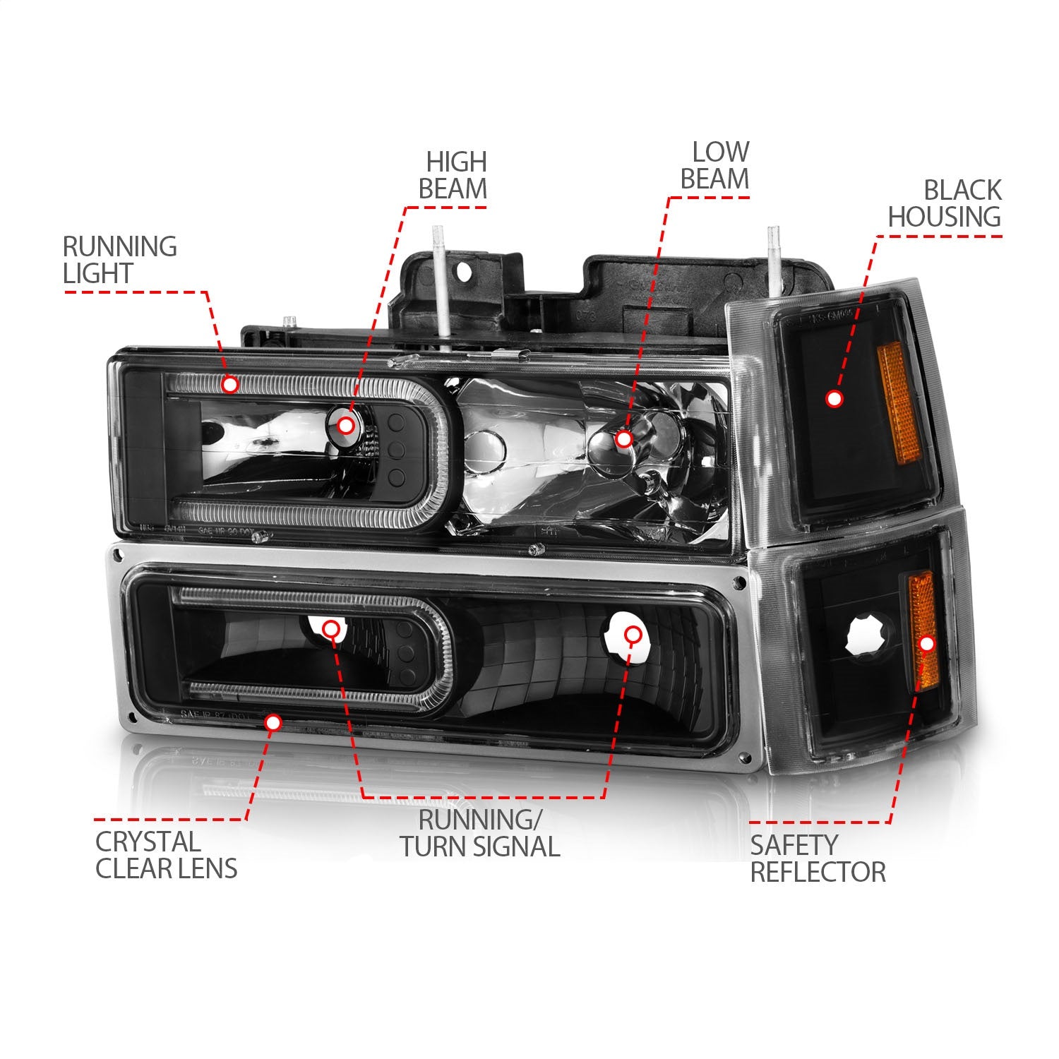 ANZO - Headlight Assembly - 111528 - MST Motorsports