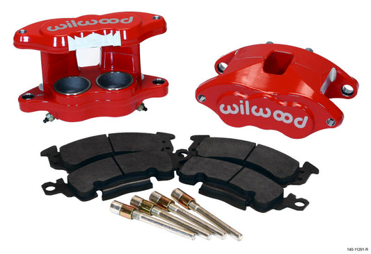 Wilwood - Wilwood D52 Front Caliper Kit - Red 2.00 / 2.00in Piston 1.04in Rotor - 140-11291-R - MST Motorsports