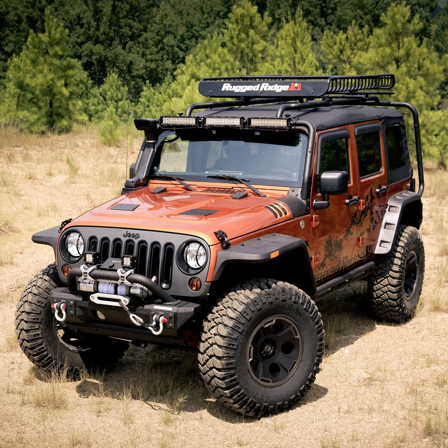 Rugged Ridge - Rugged Ridge Hurricane Flat Fender Flare Kit 07-18 Jeep Wrangler - 11640.10 - MST Motorsports