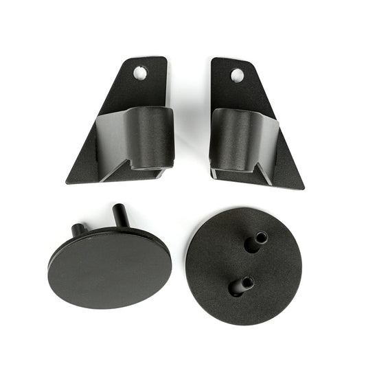 Rugged Ridge - Rugged Ridge 07-18 Jeep Wrangler JK Textured Black Mirror Relocation Brackets - 11025.07 - MST Motorsports