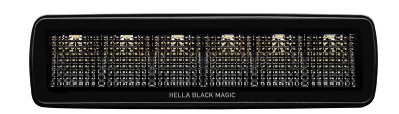 Hella - Hella Universal Black Magic 6 L.E.D. Mini Light Bar - Flood Beam - 358176201 - MST Motorsports