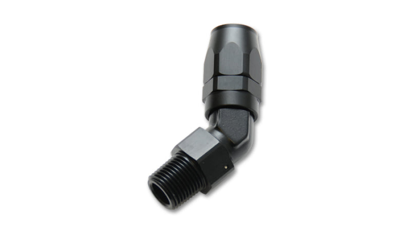 Vibrant - Male Hose End Fitting, 45 Degree; Size: -10AN; Pipe Thread 1/2" NPT - 26407 - MST Motorsports