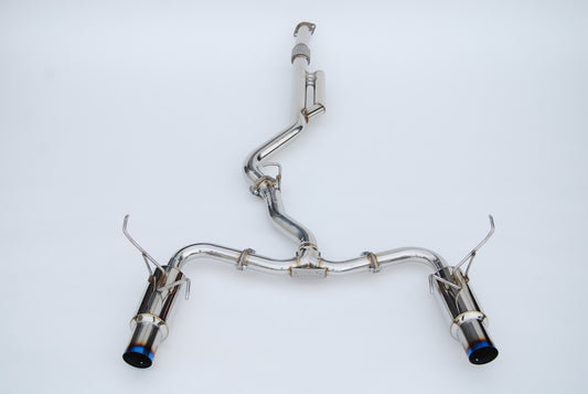 Invidia - Invidia 2022+ Subaru WRX N1 Twin Outlet Single Layer Tip Cat-Back Exhaust - HS22WRXGTT - MST Motorsports