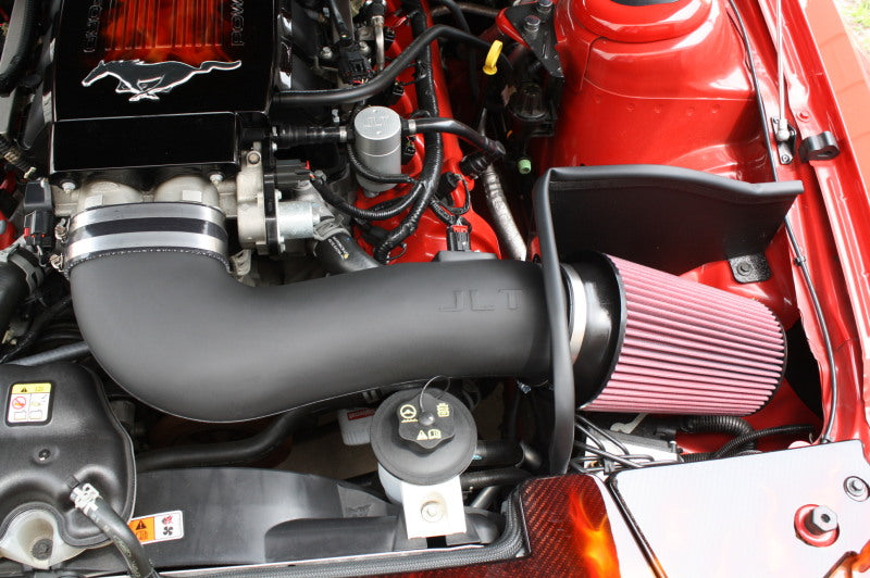 JLT - JLT 05-09 Ford Mustang GT Series 3 Black Textured Cold Air Intake Kit w/Red Filter - Tune Req - CAI3-FMG05 - MST Motorsports