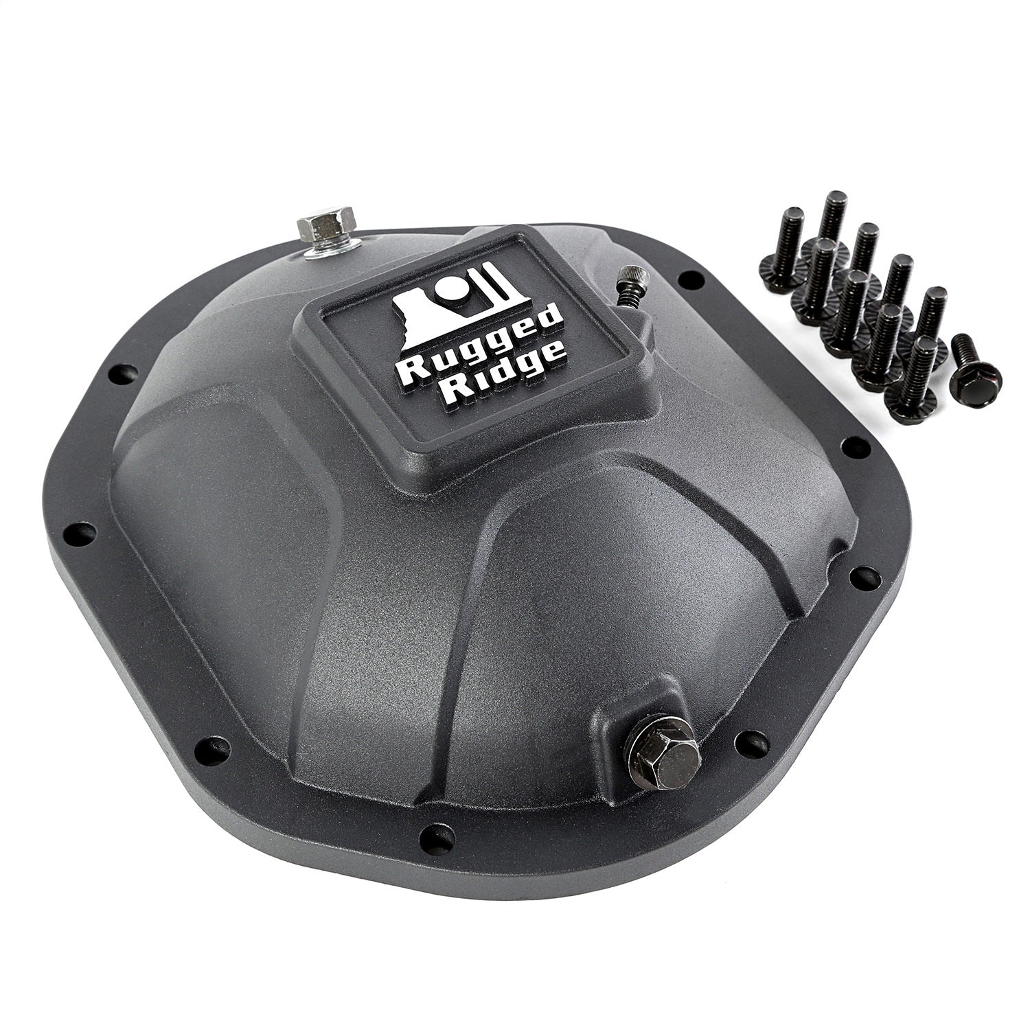 Rugged Ridge - Rugged Ridge Boulder Aluminum Differential Cover Dana 44 Black - 16595.12 - MST Motorsports