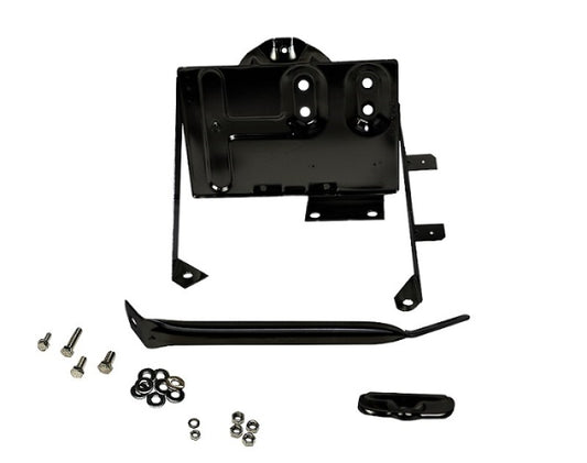 Kentrol - Kentrol 76-86 Jeep CJ Battery Tray with support arm - Powdercoat Black - 50498 - MST Motorsports