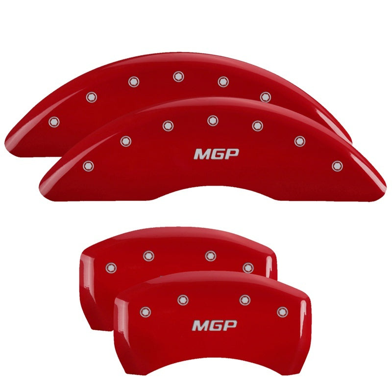 MGP - MGP 4 Caliper Covers Engraved Front & Rear MGP Red finish silver ch - 16230SMGPRD - MST Motorsports