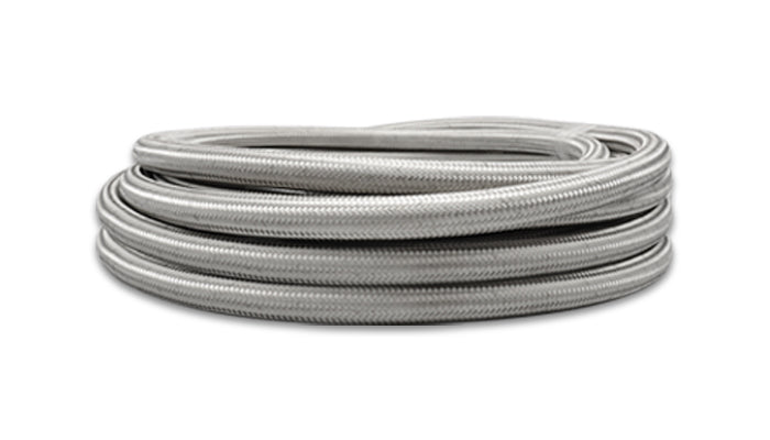 Vibrant - 5ft Roll of Stainless Steel Braided Flex Hose with PTFE Liner; AN Size: -4 - 18434 - MST Motorsports