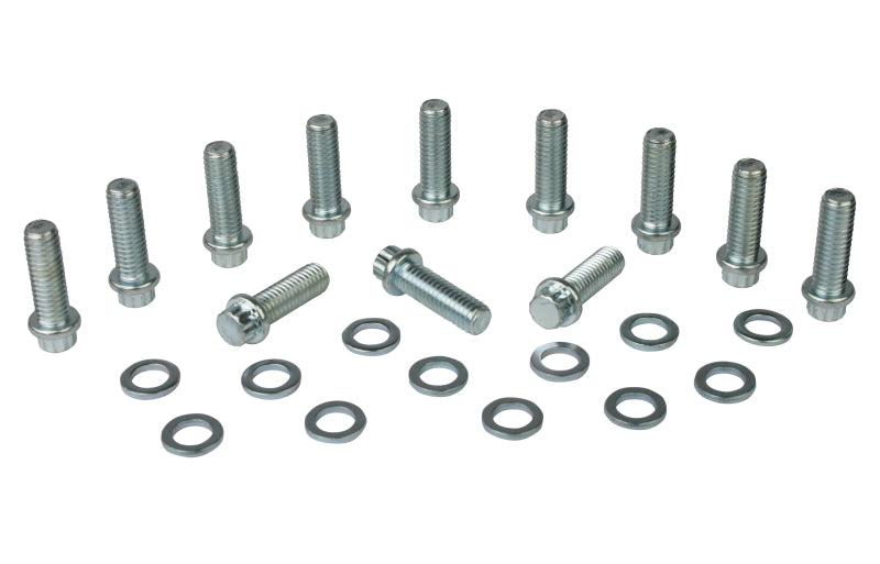 Moroso - Moroso Chevrolet Small Block Intake Manifold Bolt Kit - 3/8in-16 x 1-1/8in - Set of 12 - 38400 - MST Motorsports